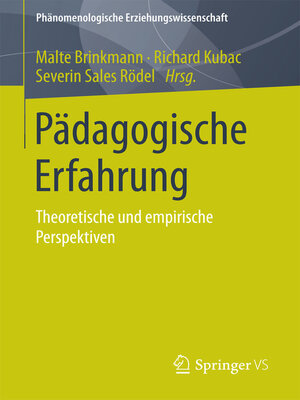 cover image of Pädagogische Erfahrung
